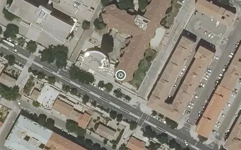 Vista aérea de la ubicación de Residencia de Mayores Barber