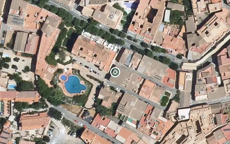 Vista aérea de la ubicación de Centro Residencial para Personas Mayores Lanjaron Salud