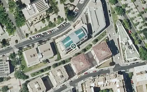 Vista aérea de la ubicación de Centro de Día Tres Cantos