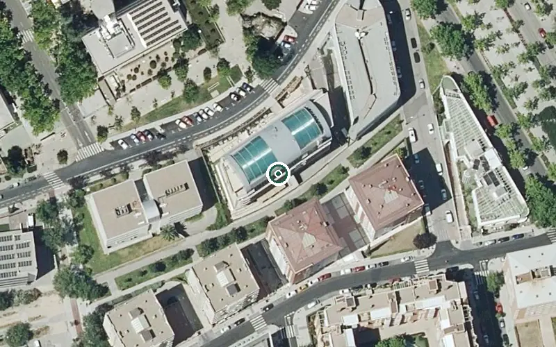 Vista aérea de la ubicación de Centro de Día Tres Cantos