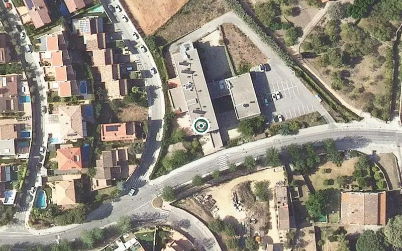 Vista aérea de la ubicación de Centre de dia Municipal Sant Cebrià