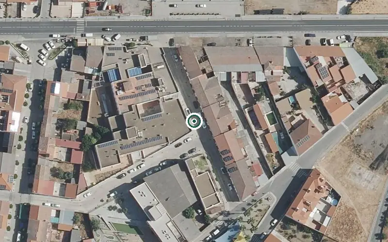 Vista aérea de la ubicación de Centro Residencial para Personas Mayores Andaluz de Alzheimer