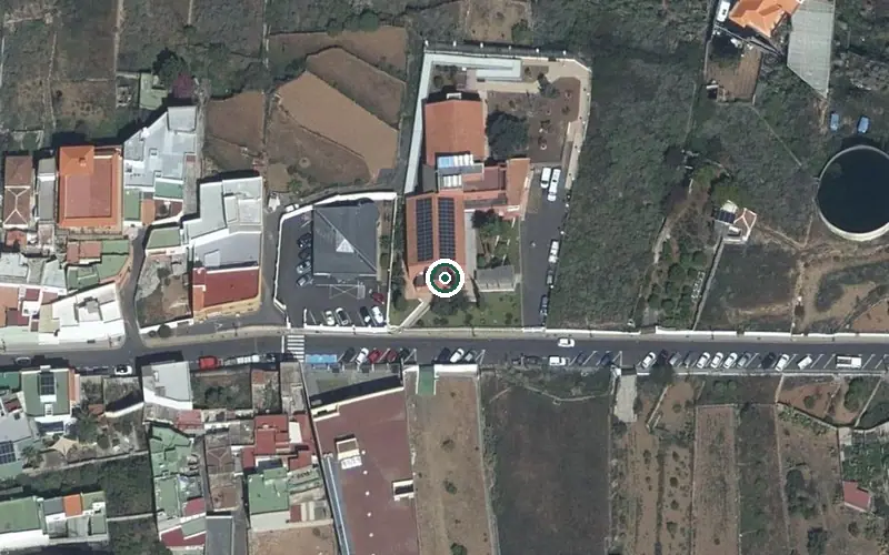 Vista aérea de la ubicación de Residenca Socio Sanitaria María Auxiliadora