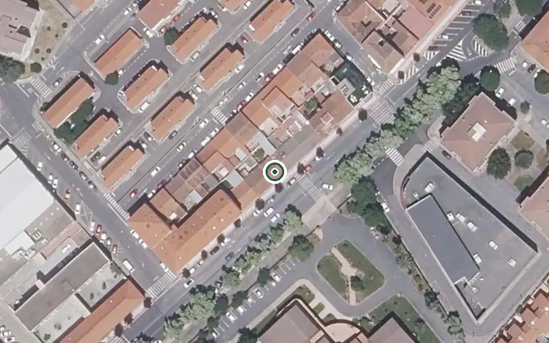 Vista aérea de la ubicación de Residencia Hermanitas de los Pobres