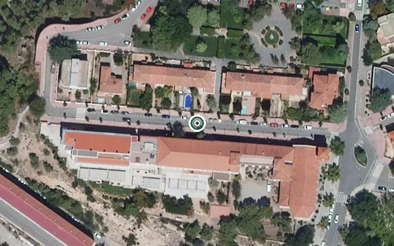 Vista aérea de la ubicación de Residencia Vitalia Paules