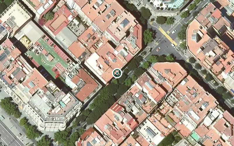 Vista aérea de la ubicación de Residència Assistida Ricard Julià - Club d'Avis les Saleses