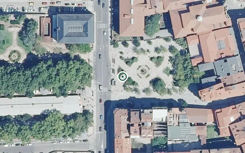Vista aérea de la ubicación de Residencia Alameda