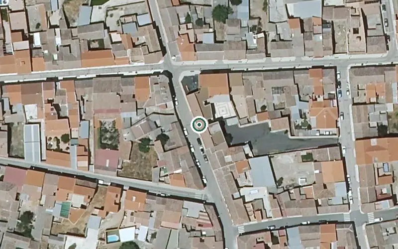 Vista aérea de la ubicación de Vivienda Tutelada Minicipal de Mayores