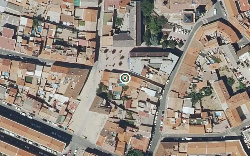 Vista aérea de la ubicación de Centro de Día Municipal Fray Luis de León
