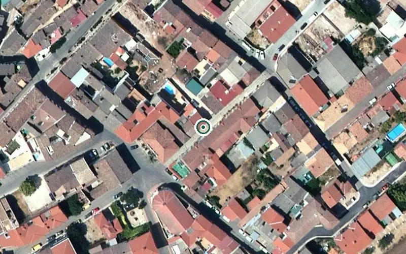 Vista aérea de la ubicación de Centro Residencial para Mayores Virgen del Carmen