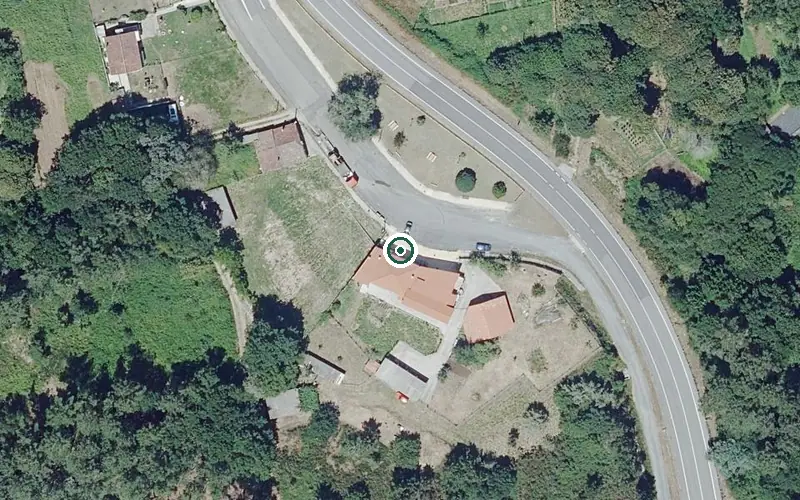 Vista aérea de la ubicación de Vivenda Comunitaria O Fiadeiro