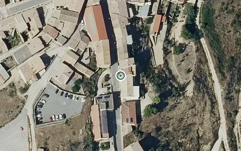 Vista aérea de la ubicación de Residencia Santa Zita
