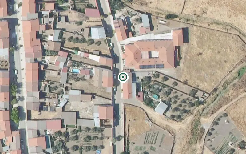 Vista aérea de la ubicación de Centro Residencial para Personas Mayores Santa Ana