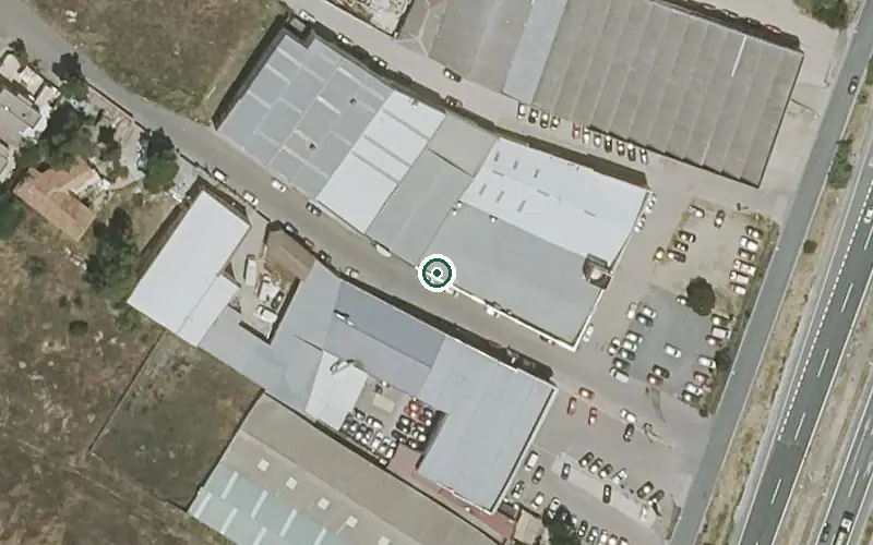 Vista aérea de la ubicación de Centro de Día Parque Gavilanes en Toledo