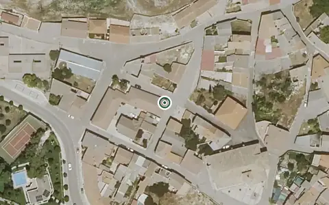 Vista aérea de la ubicación de Vivienda Municipal de Mayores Nº 1 de Yebra