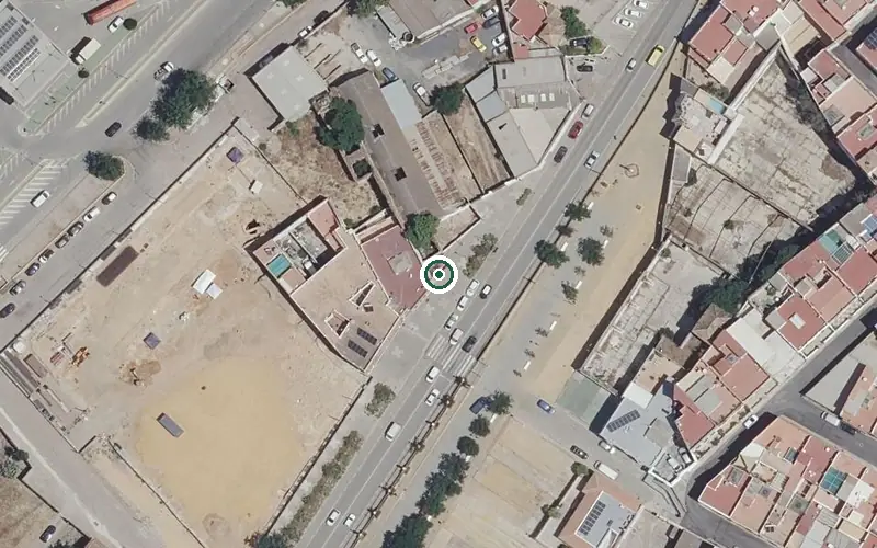 Vista aérea de la ubicación de Centro de Día para Mayores el Recreo