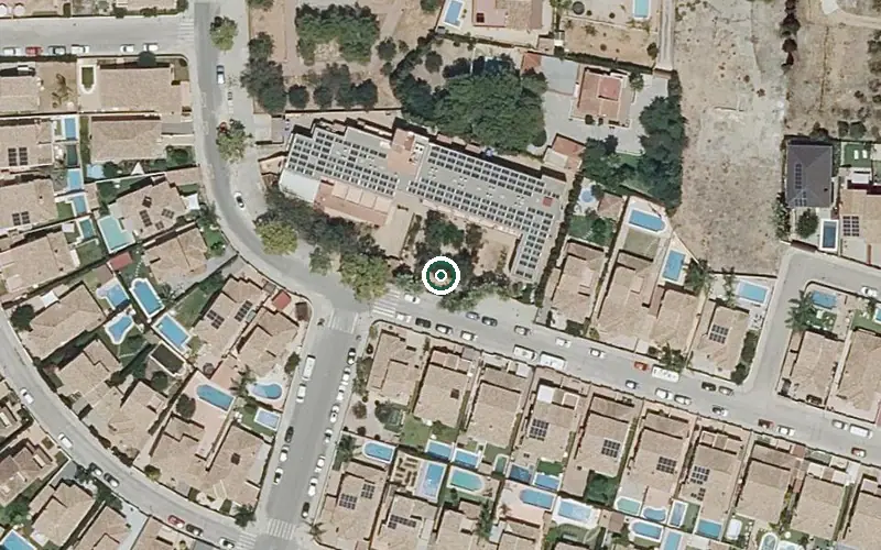 Vista aérea de la ubicación de COLISEE CONARDA. Residencia para Personas Mayores.