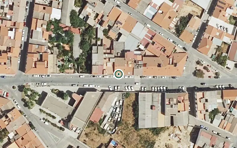 Vista aérea de la ubicación de Centro de Día para Mayores Virgen de Luna