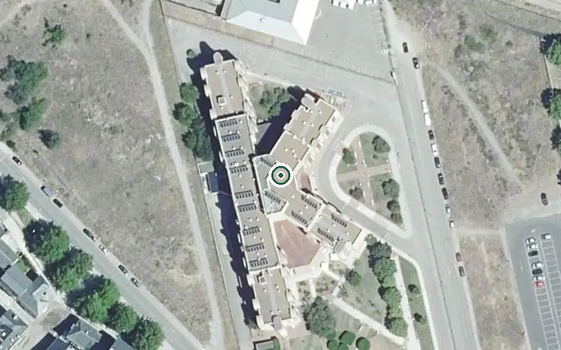 Vista aérea de la ubicación de Residencia de Personas Mayores de Ponferrada