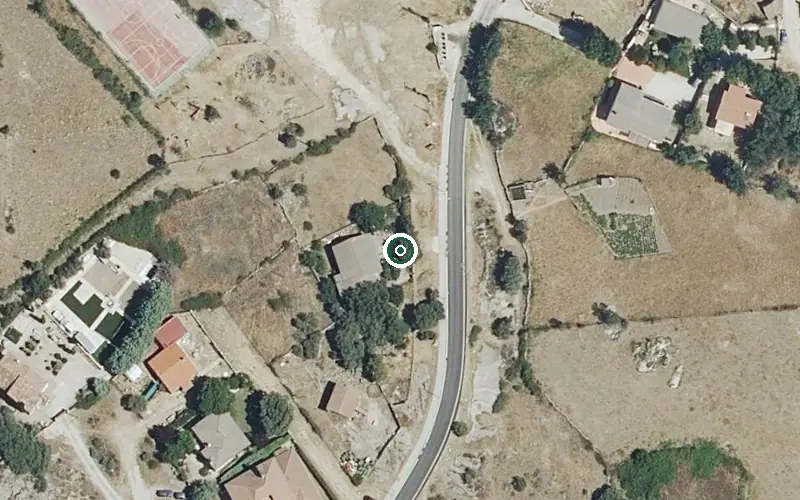 Vista aérea de la ubicación de Residencia Primero de Mayo