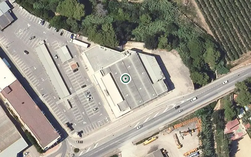 Vista aérea de la ubicación de Centre de dia Les Orenetes
