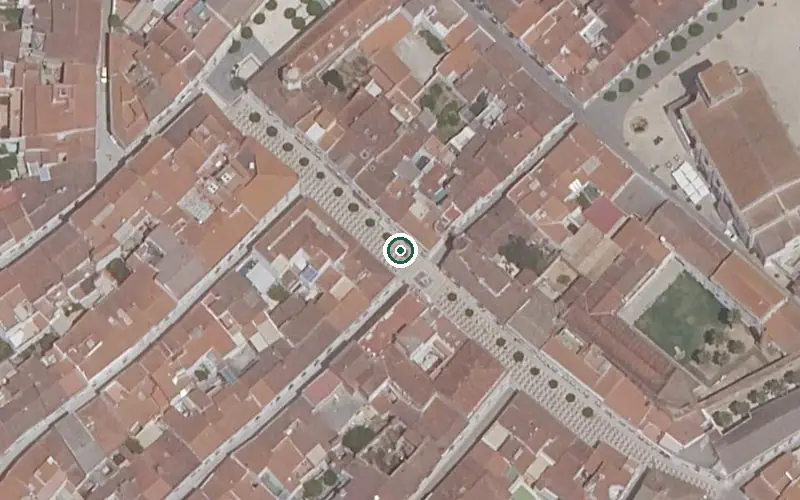 Vista aérea de la ubicación de Fundación Hospital y Santa Casa de Misericordia
