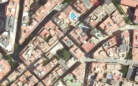 Vista aérea de la ubicación de Asil Nicolàs Font