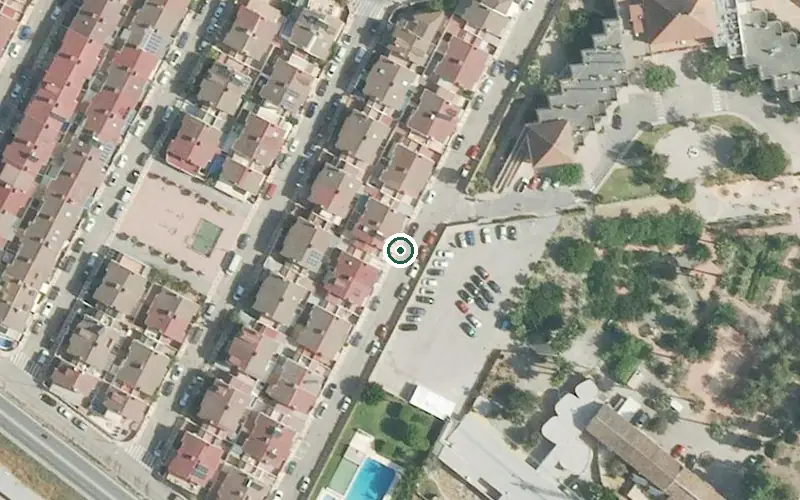 Vista aérea de la ubicación de Centro de Día para Mayores el Buen Samaritano