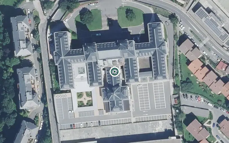 Vista aérea de la ubicación de Residencia Seminario Egoitza
