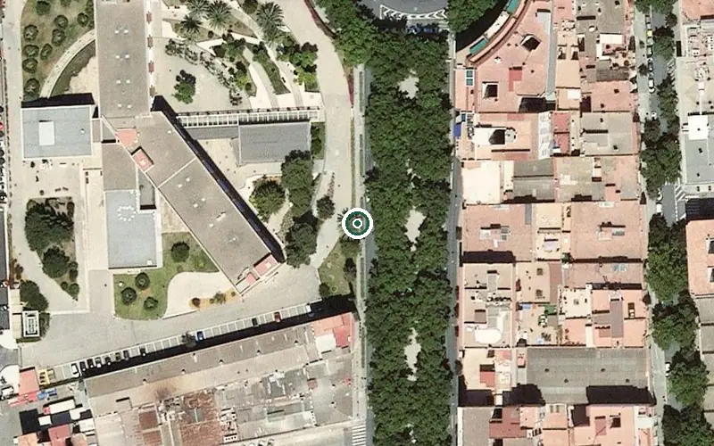 Vista aérea de la ubicación de Asilo de Ancianos Hermanitas de los Pobres Sunyer