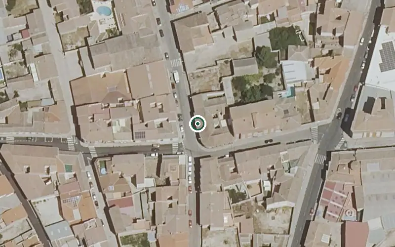 Vista aérea de la ubicación de Centro de Día Municipal