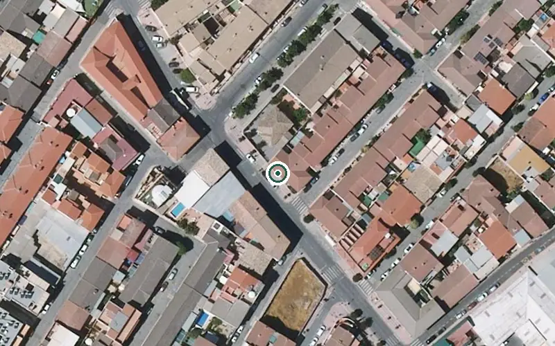 Vista aérea de la ubicación de Centro Residencial para Personas Mayores de Armilla