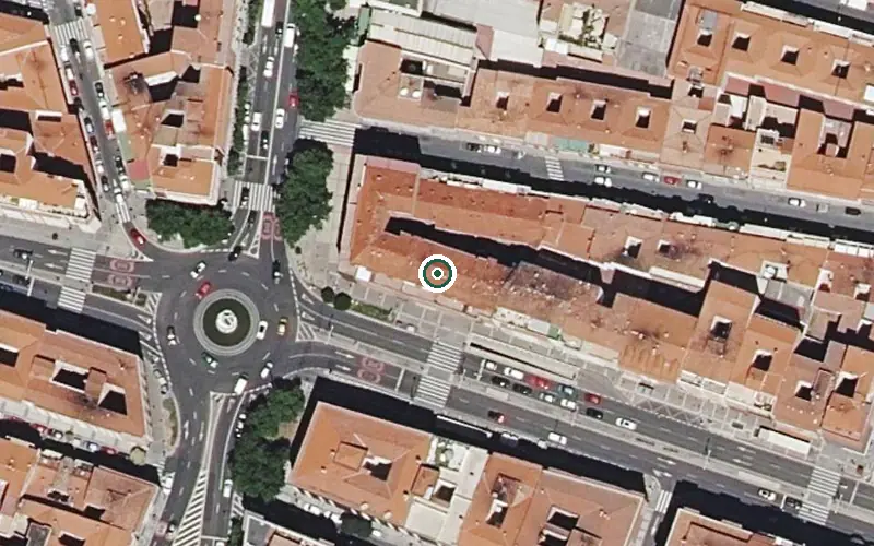 Vista aérea de la ubicación de Centro de Día Gerhogar