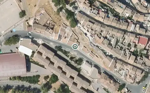 Vista aérea de la ubicación de Residencia de la Tercera Edad de Iznájar