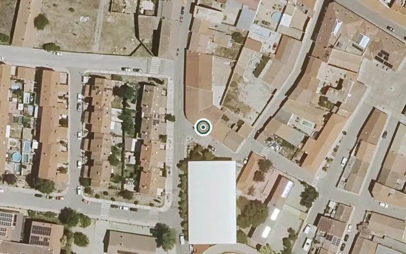 Vista aérea de la ubicación de Vivienda Municipal de Mayores