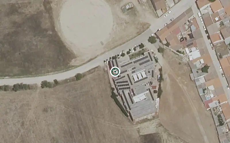 Vista aérea de la ubicación de Residencia de Mayores Cazalegas