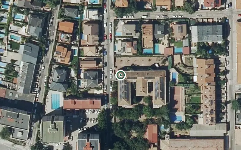 Vista aérea de la ubicación de Residencia Padre Eladio