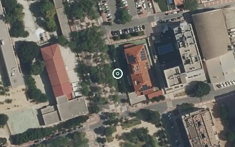 Vista aérea de la ubicación de Residencia Virgen de la Fuensanta