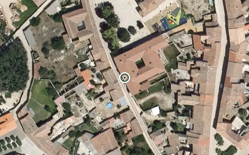 Vista aérea de la ubicación de Centro de Día Domingo Gómez Lesmes