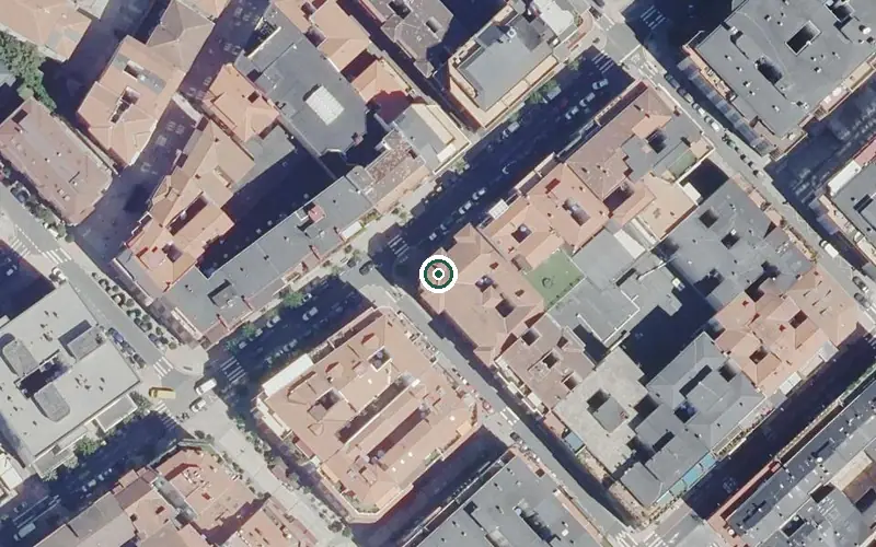 Vista aérea de la ubicación de Residencia Bidearte Egoitza