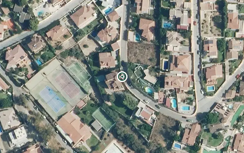 Vista aérea de la ubicación de Viviendas Tuteladas Serramar