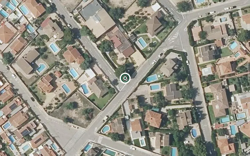 Vista aérea de la ubicación de Residencia para Personas Mayores Dependientes Montesol