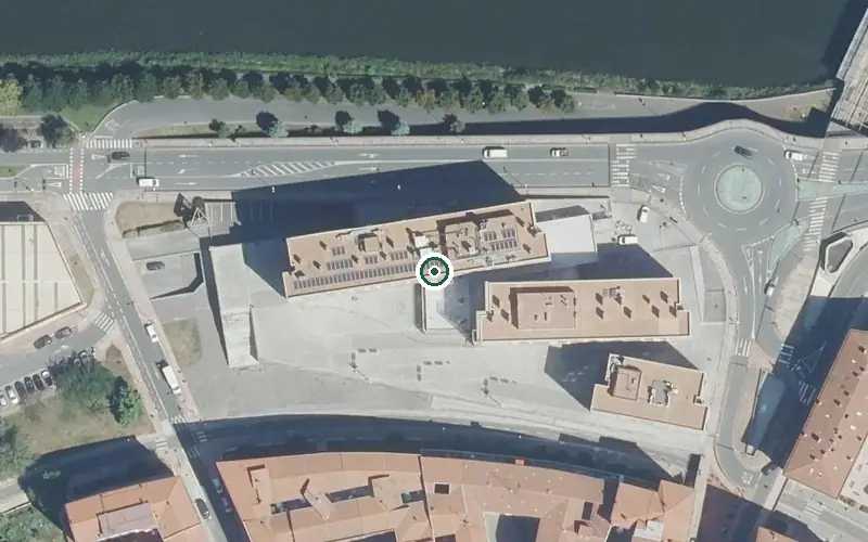 Vista aérea de la ubicación de Residencia Santa Teresa Egoitza