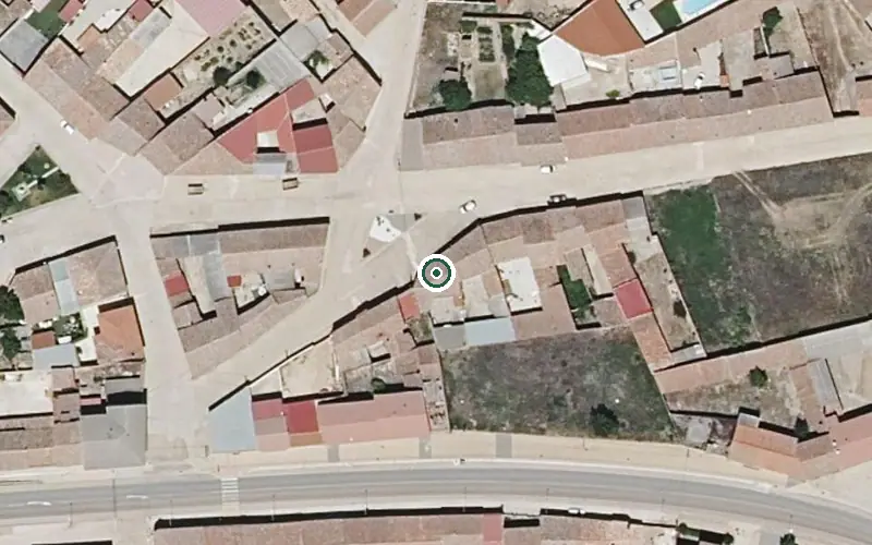 Vista aérea de la ubicación de Vivienda para Personas Mayores San Roque