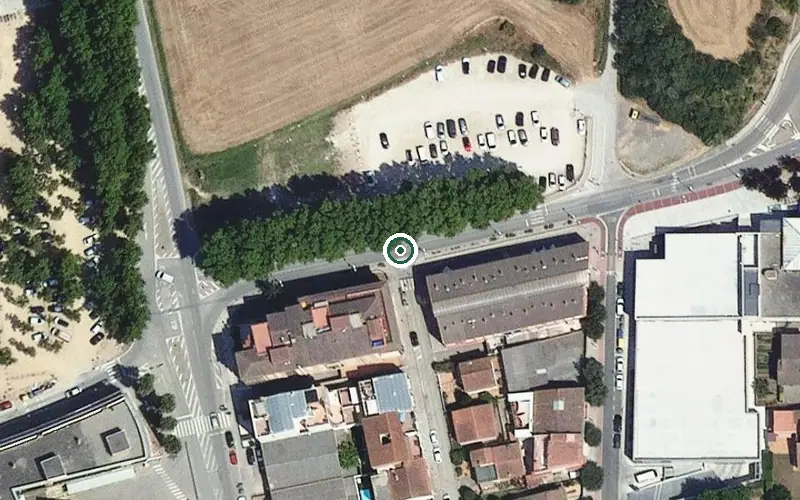 Vista aérea de la ubicación de Residència el Mirador de l'Estany