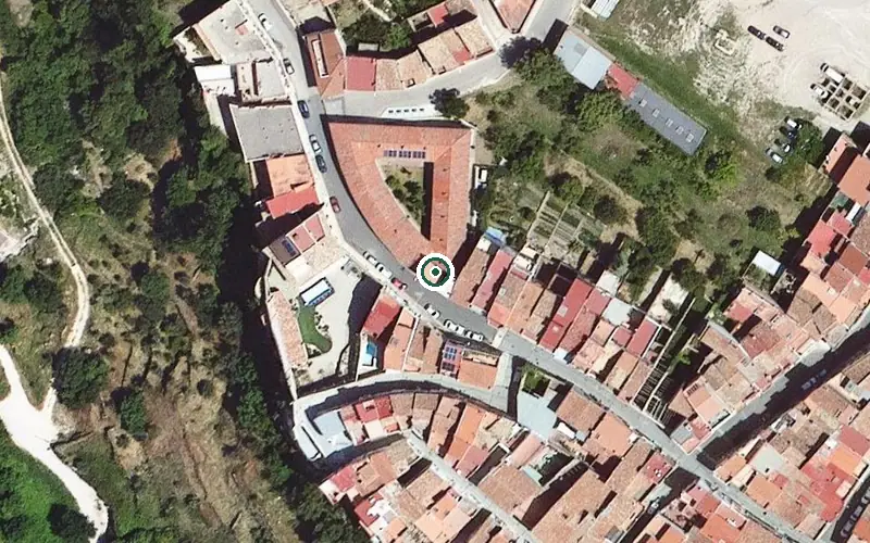 Vista aérea de la ubicación de Residència per a Gent Gran La Sénia