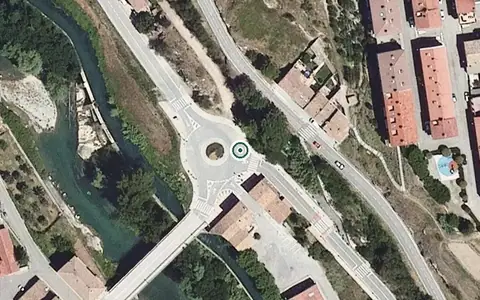 Vista aérea de la ubicación de Residència Sant Roc