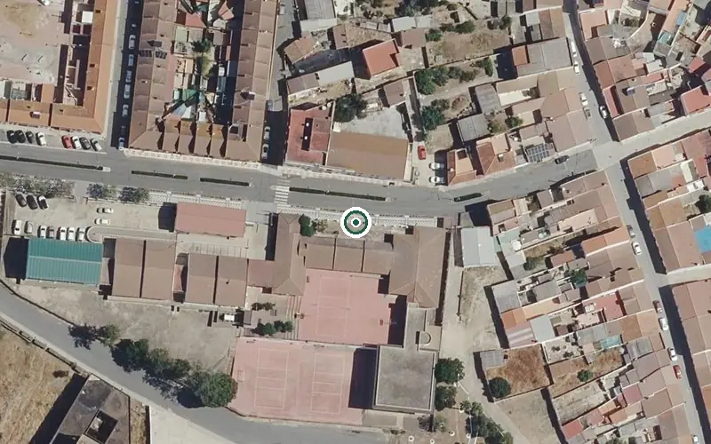 Vista aérea de la ubicación de Centro Residencial Nuñez Limon