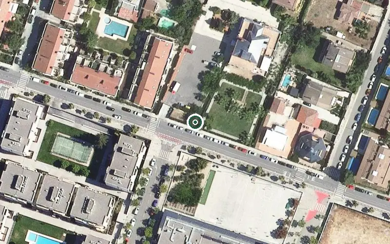 Vista aérea de la ubicación de Residencia Emera Lleida