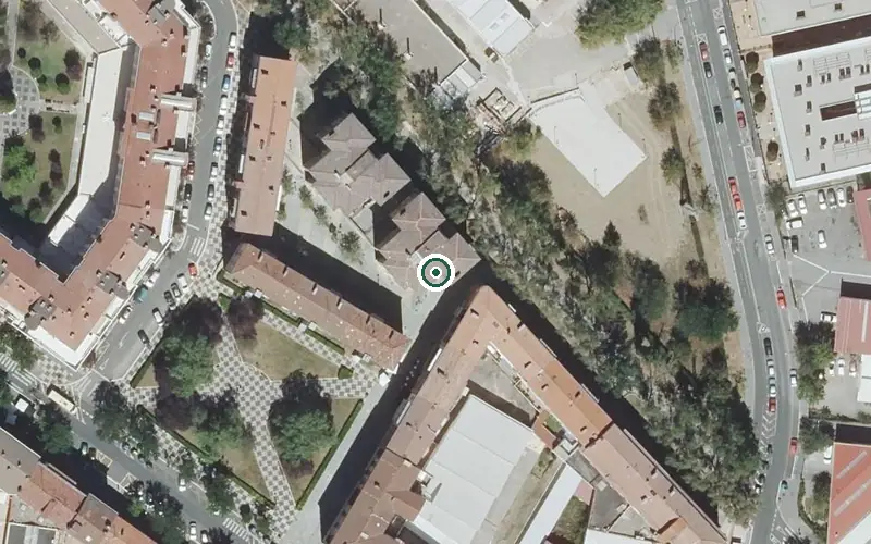 Vista aérea de la ubicación de Residencia Lorea Adurza